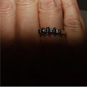 14kt Gold Diamond/Sapphire Ring